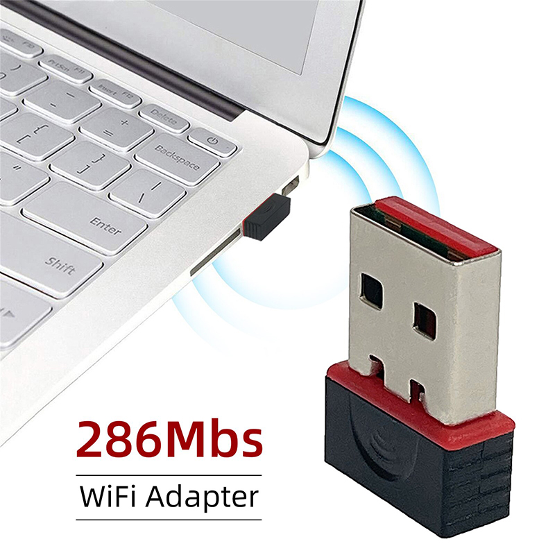 Gigabit Network Card - 2.4Ghz Wireless Mini USB WiFi Adapter