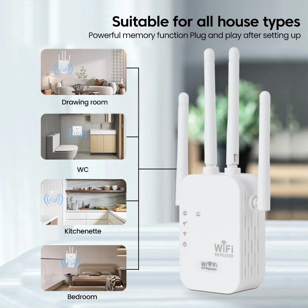 Wifi Range Extender - 300Mbps Wireless WiFi Repeater WIFI Extender