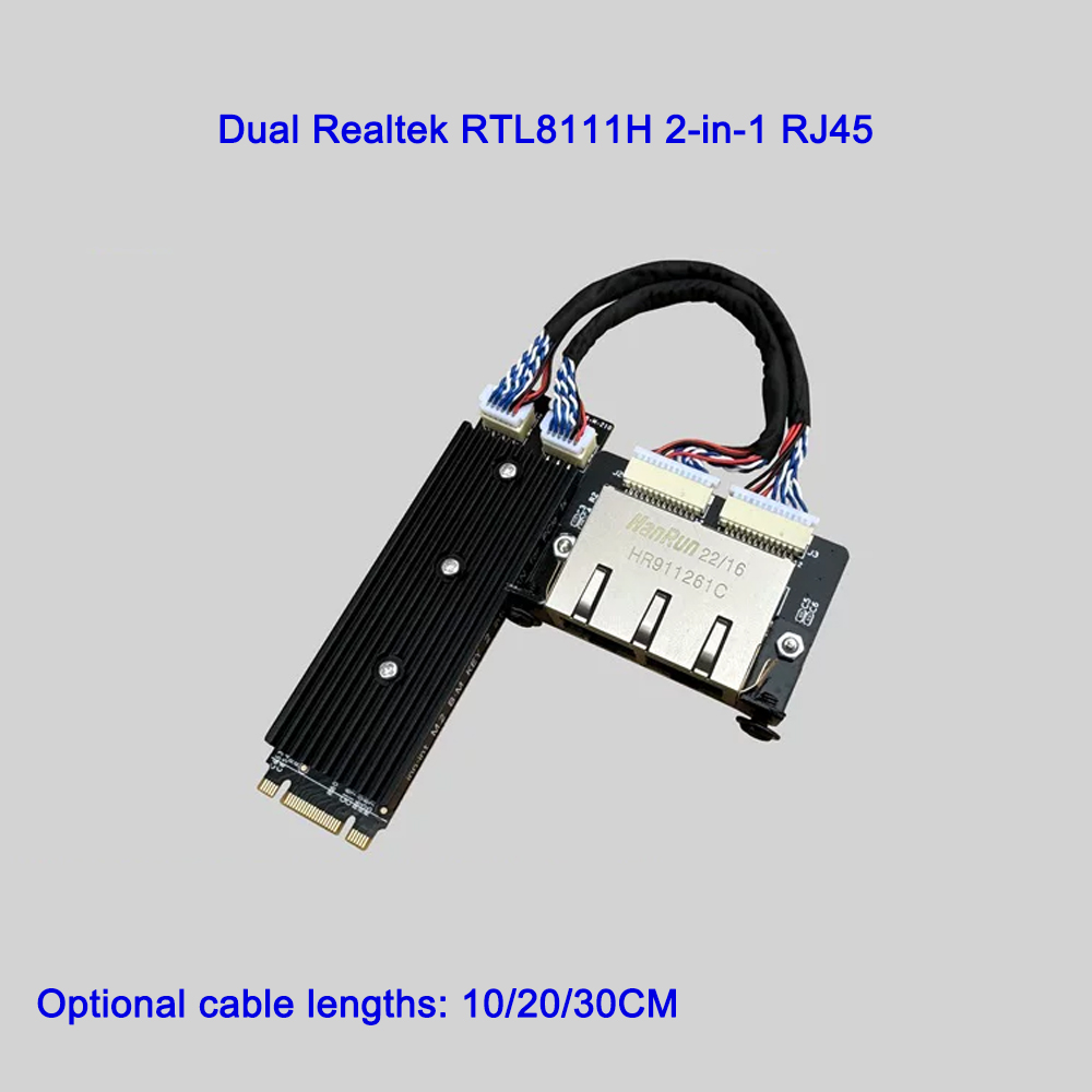 Industrial M.2 B+M Key Dual Po - огляд і ціна Gigabit Network Card