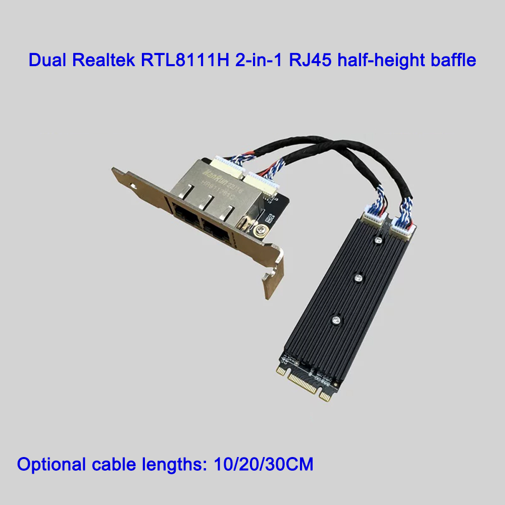 Industrial M.2 B+M Key Dual Po - огляд і ціна Gigabit Network Card