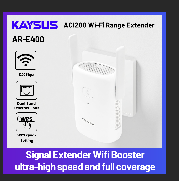 1200Mbps Dual Band WiFi Repeat - огляд і ціна Wifi Range Extender