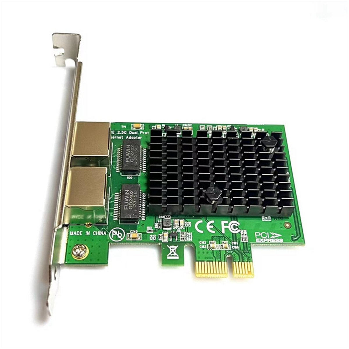 ABAN 2 Port 2.5G PCIe Network  - огляд і ціна Gigabit Network Card