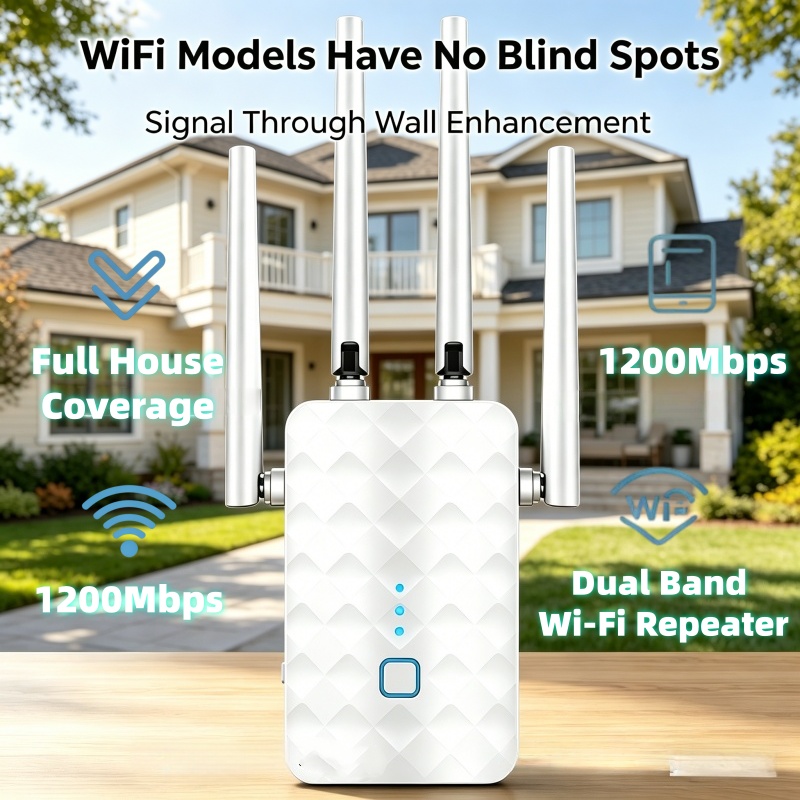 1200Mbps WiFi Repeater Wireles - огляд і ціна Wifi Range Extender